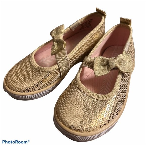 Keds Gold Sequins & Bows Slip-on Sneakers - Picture 2 of 6